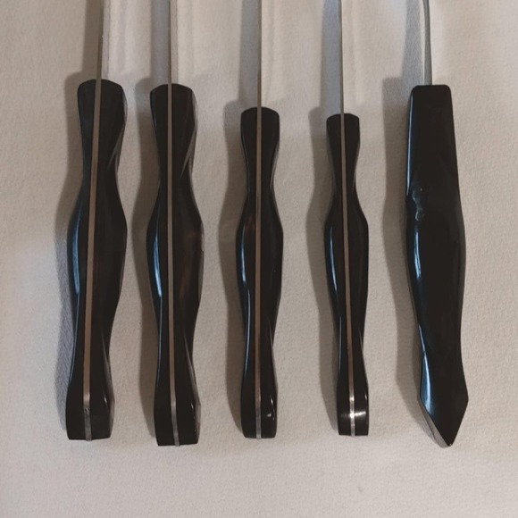 CUTCO 5 PC Knife Fork Set w/ Space Saver Storage Tray Wall Mount - Picture 6 of 12